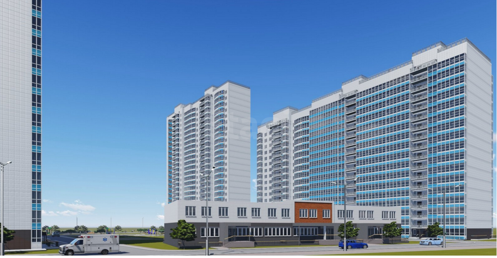 Застройщик Красстрой, ЖК Белые росы, дом 23 - фото номер 1 Застройщик Красстрой, ЖК Белые росы, дом 23 - фото номер 1