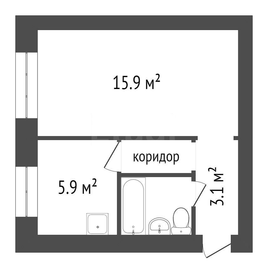 Продажа 1-комнатной квартиры, Красноярск, Крупской, 4 Продажа 1-комнатной квартиры, Красноярск, Крупской, 4