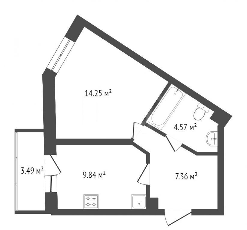 Продажа 1-комнатной новостройки, Красноярск, Академгородок, ЖК Продажа 1-комнатной новостройки, Красноярск, Академгородок, ЖК