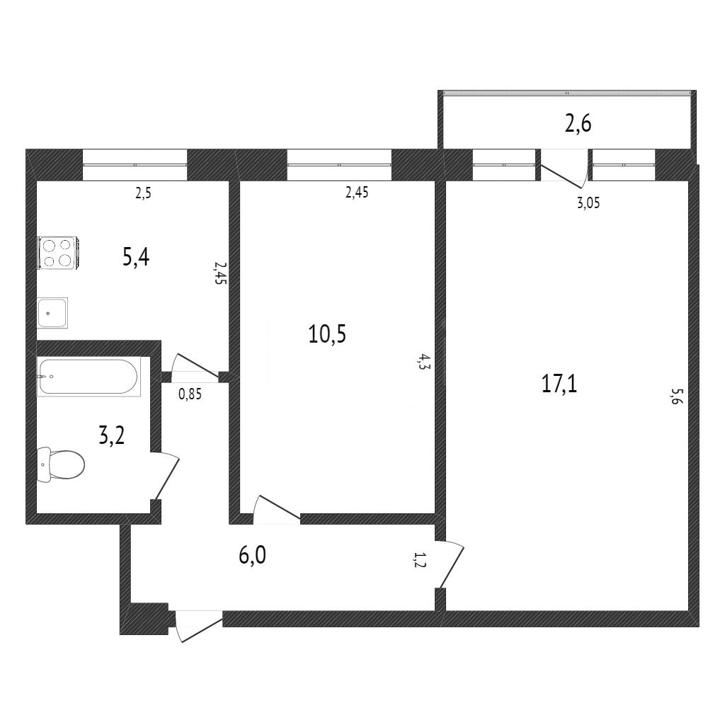 Продажа 2-комнатной квартиры, Комсомольск-на-Амуре, Вокзальная, 37 к 5 Продажа 2-комнатной квартиры, Комсомольск-на-Амуре, Вокзальная, 37 к 5