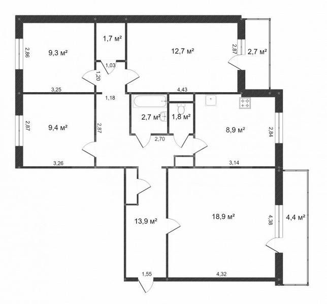 Продажа 4-комнатной квартиры, Комсомольск-на-Амуре, Пермская, 7 Продажа 4-комнатной квартиры, Комсомольск-на-Амуре, Пермская, 7