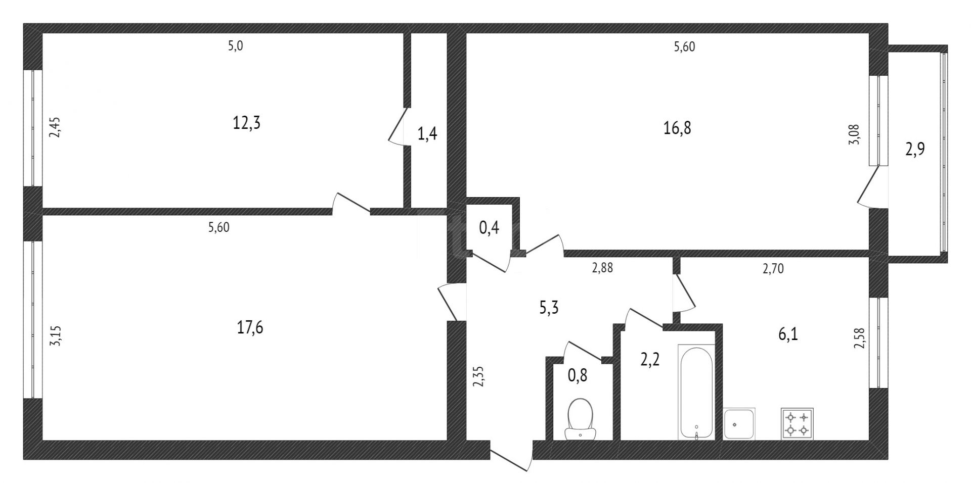 Продажа 3-комнатной квартиры, Комсомольск-на-Амуре, Победы пр-т, 20 Продажа 3-комнатной квартиры, Комсомольск-на-Амуре, Победы пр-т, 20