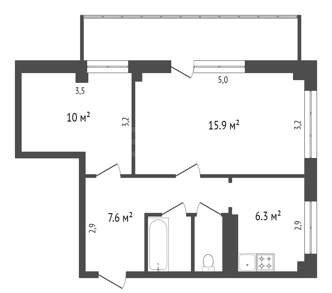 Продажа 2-комнатной квартиры, Красноярск, Озерная, 41 Продажа 2-комнатной квартиры, Красноярск, Озерная, 41