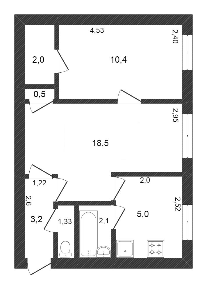 Продажа 2-комнатной квартиры, Комсомольск-на-Амуре, Интернациональный пр-т, 24 Продажа 2-комнатной квартиры, Комсомольск-на-Амуре, Интернациональный пр-т, 24