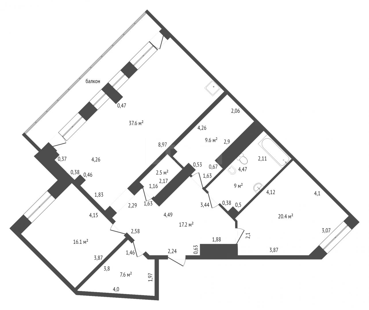 Продажа 4-комнатной квартиры, Красноярск, Молокова, 1 к 1 Продажа 4-комнатной квартиры, Красноярск, Молокова, 1 к 1