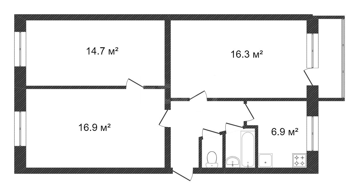 Продажа 3-комнатной квартиры, Златоуст, Дворцовая, 7а Продажа 3-комнатной квартиры, Златоуст, Дворцовая, 7а