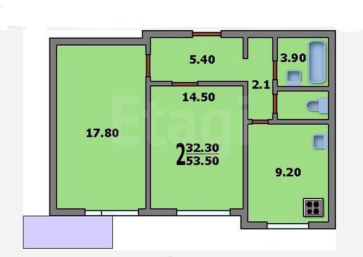 2-комнатная квартира на продажу - щелковская метро : domofon.