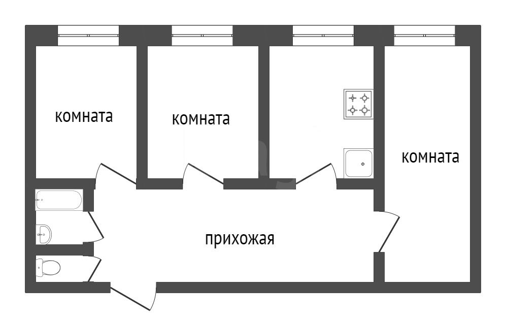 Продажа 3-комнатной квартиры, Красноярск, Металлургов пр-т, 13а Продажа 3-комнатной квартиры, Красноярск, Металлургов пр-т, 13а