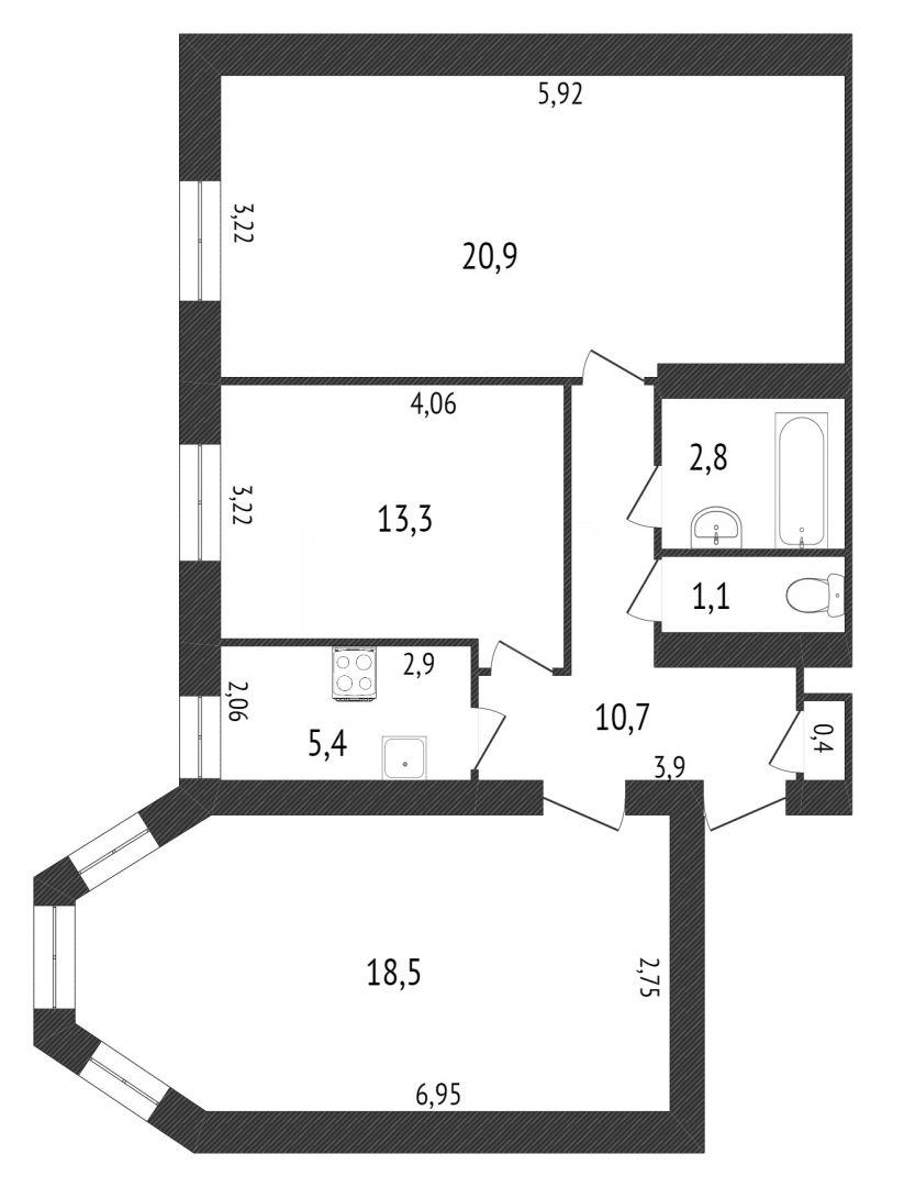 Продажа 3-комнатной квартиры, Комсомольск-на-Амуре, Мира пр-т, 26 Продажа 3-комнатной квартиры, Комсомольск-на-Амуре, Мира пр-т, 26