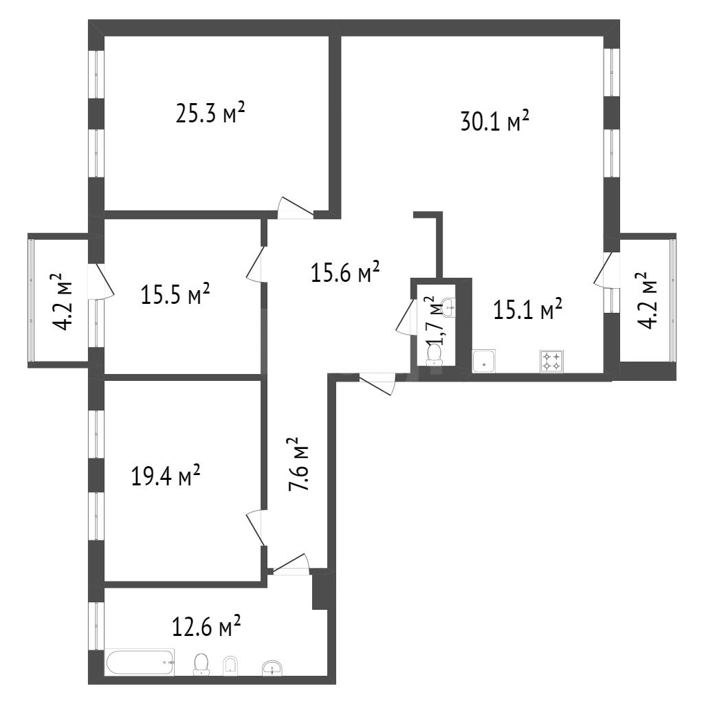 Продажа 4-комнатной новостройки, Красноярск, Ленина, Адмирал д. 1 Продажа 4-комнатной новостройки, Красноярск, Ленина, Адмирал д. 1