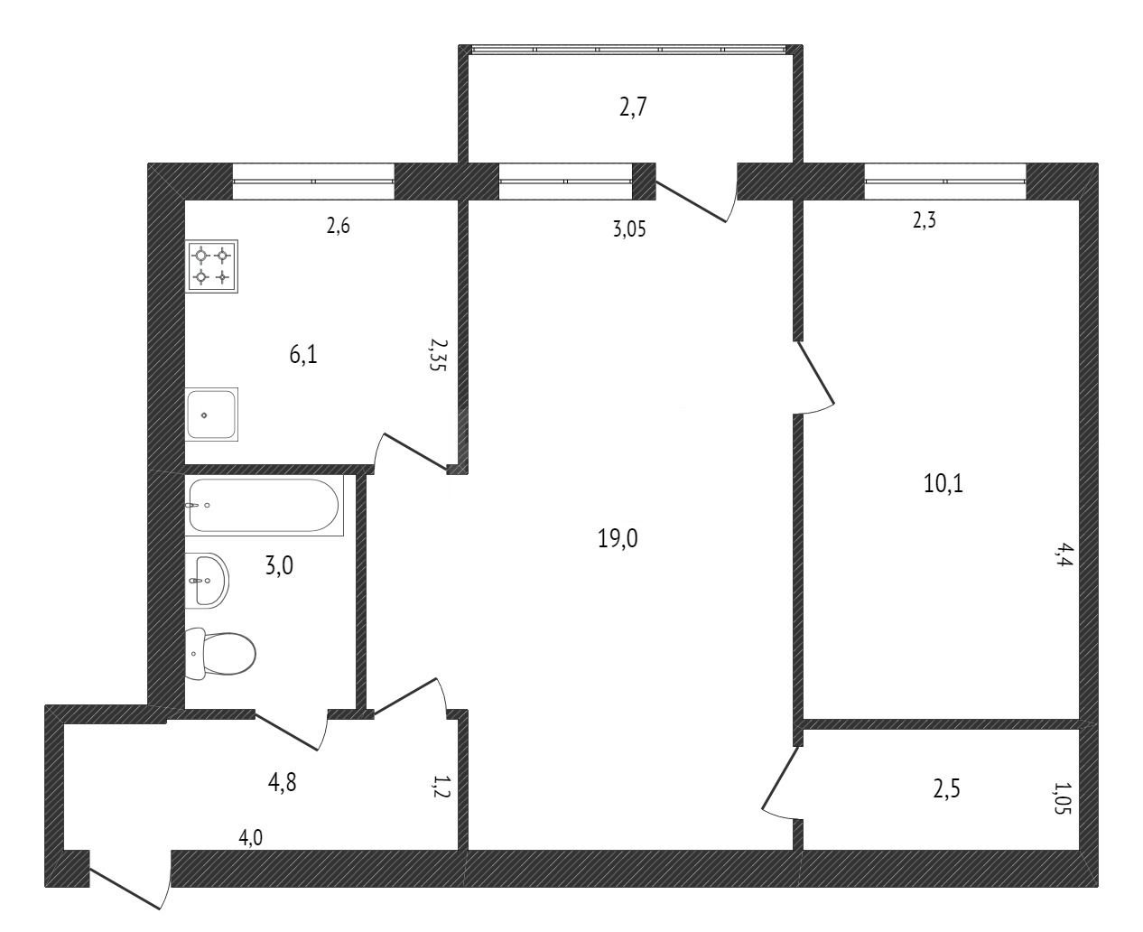 Продажа 2-комнатной квартиры, Комсомольск-на-Амуре, Шиханова, 4 Продажа 2-комнатной квартиры, Комсомольск-на-Амуре, Шиханова, 4