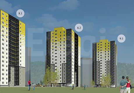 Продажа 1-комнатной новостройки, Красноярск, Лесопарковая, Курчатова д. 9 Продажа 1-комнатной новостройки, Красноярск, Лесопарковая, Курчатова д. 9