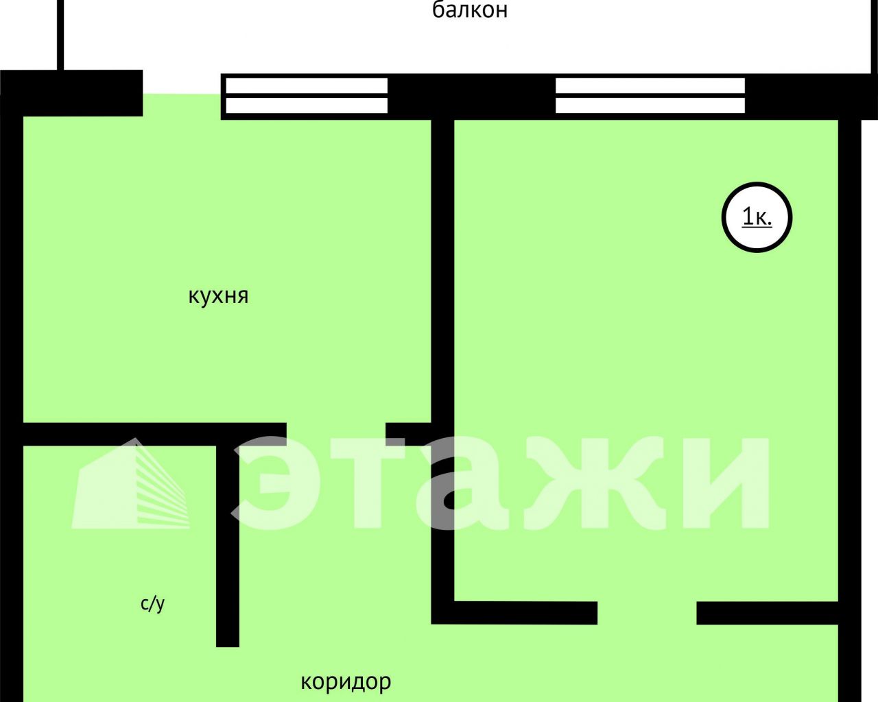 Объявление. г. Тюмень, Комната 12.9кв.м, Котовского, 13. Фото 1