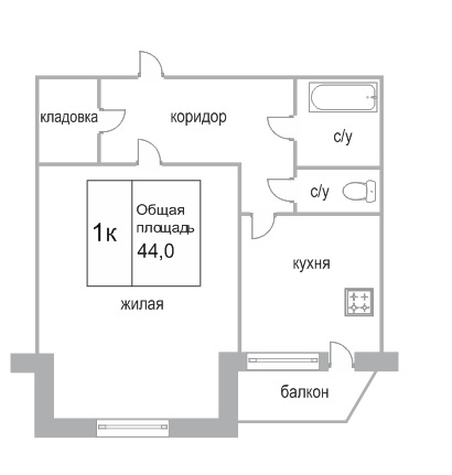 Объявление. г. Сургут, 1-комн.кв. 45кв.м, Мелик-Карамова, 25. Фото 1