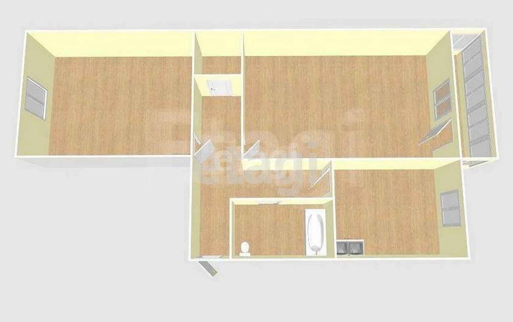 Продажа 2-комнатной квартиры, Южно-Сахалинск, Сахалинская область,  Южно-Сахалинск