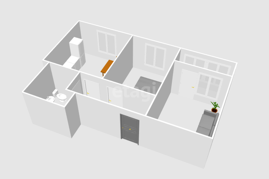 Продажа 2-комнатной квартиры, Южно-Сахалинск, Сахалинская область,  Южно-Сахалинск