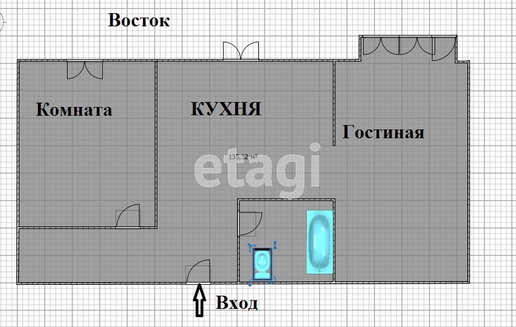 Продажа 2-комнатной квартиры, Южно-Сахалинск, Сахалинская область,  Южно-Сахалинск