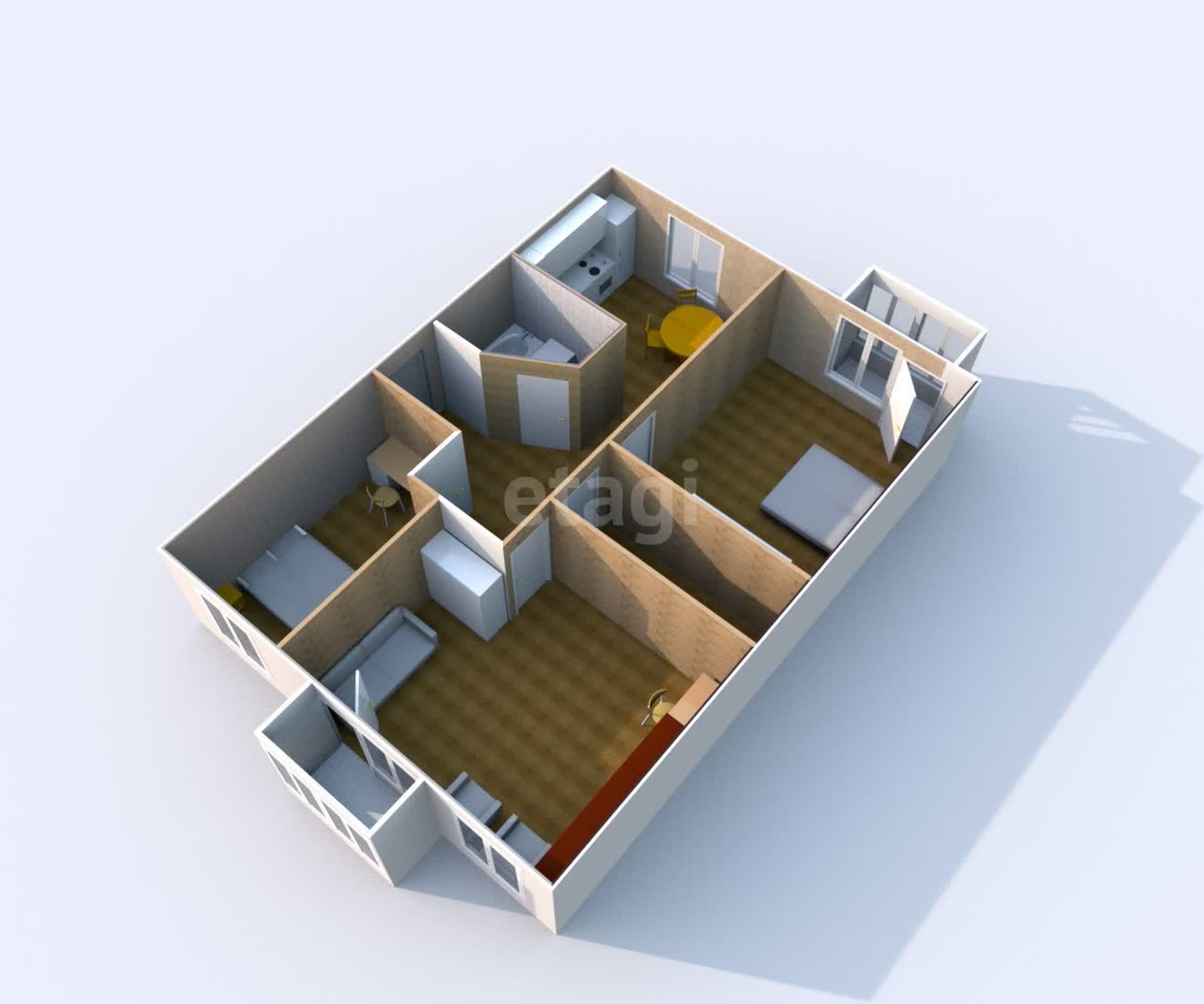 Продажа 3-комнатной квартиры, Южно-Сахалинск, Сахалинская область,  Южно-Сахалинск