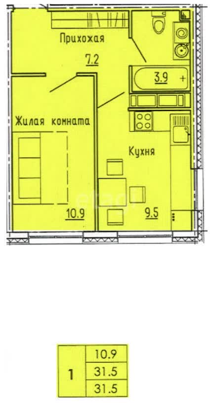 Продажа 1-комнатной новостройки, Пенза, Пензенская область,  микрорайон Дальнее Арбеково