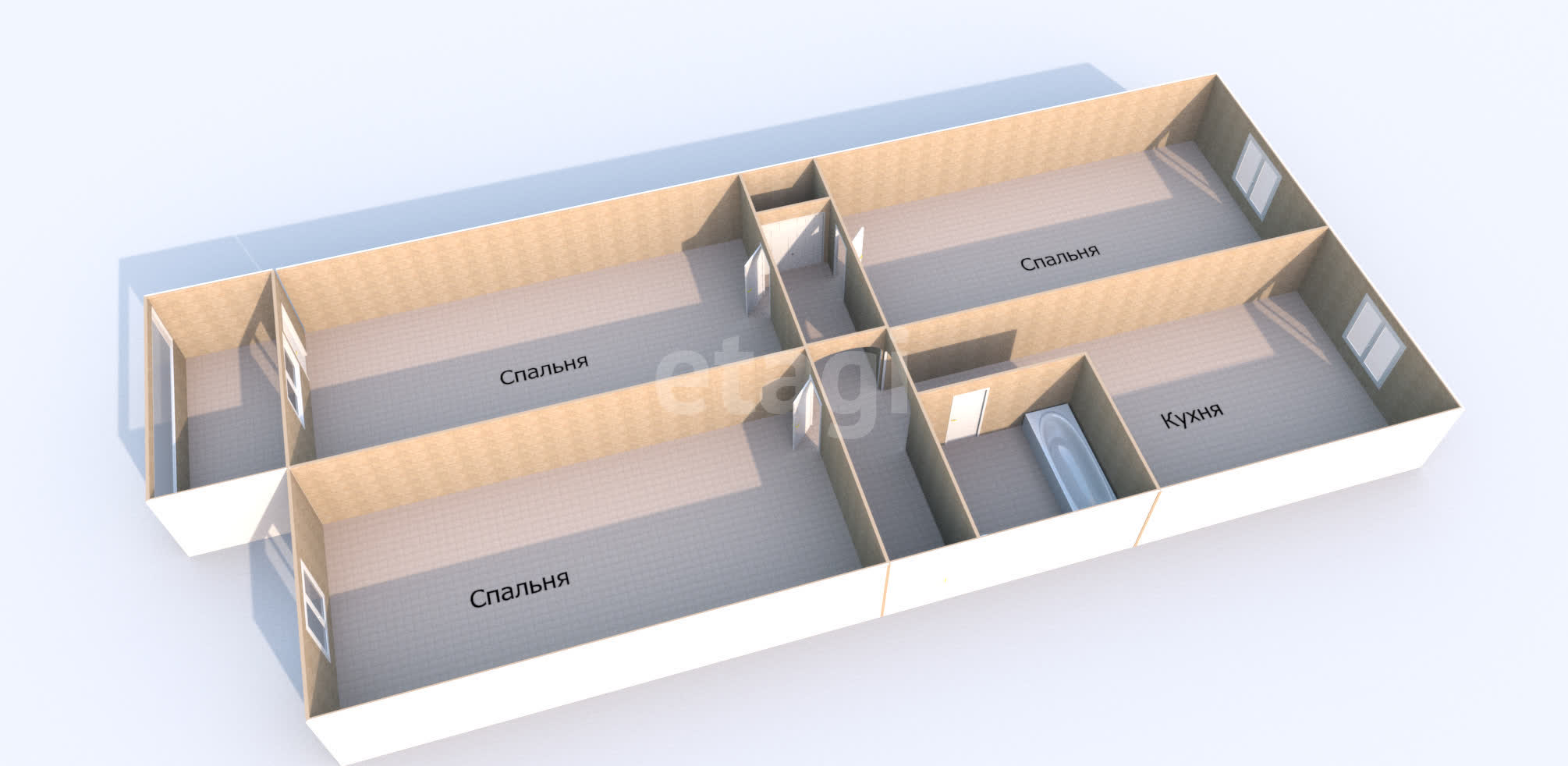 Продажа 3-комнатной квартиры, Южно-Сахалинск, Сахалинская область,  Южно-Сахалинск
