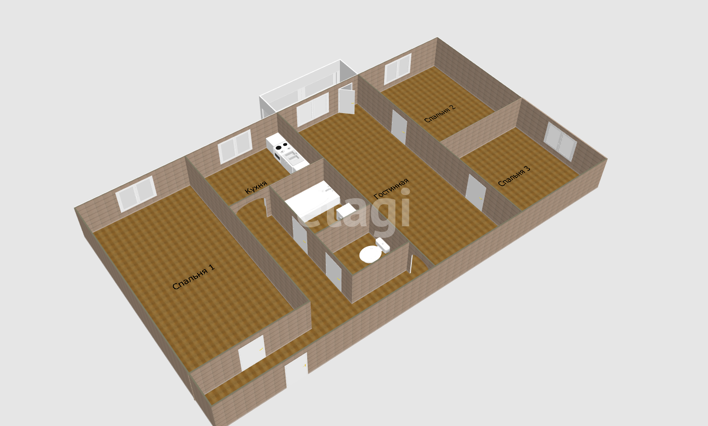 Продажа 4-комнатной квартиры, Южно-Сахалинск, Сахалинская область,  Южно-Сахалинск