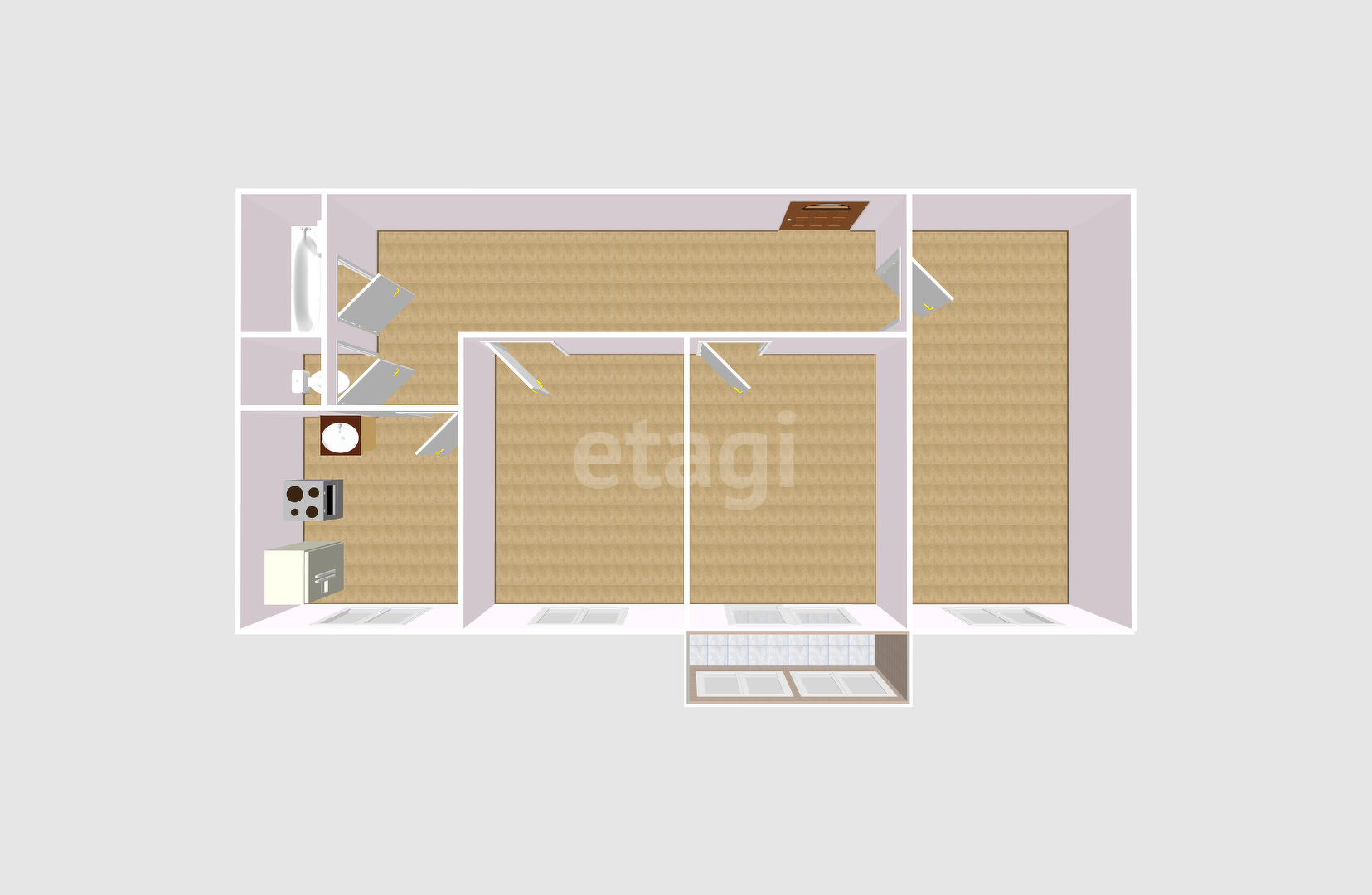 Продажа 3-комнатной квартиры, Южно-Сахалинск, Сахалинская область,  Южно-Сахалинск