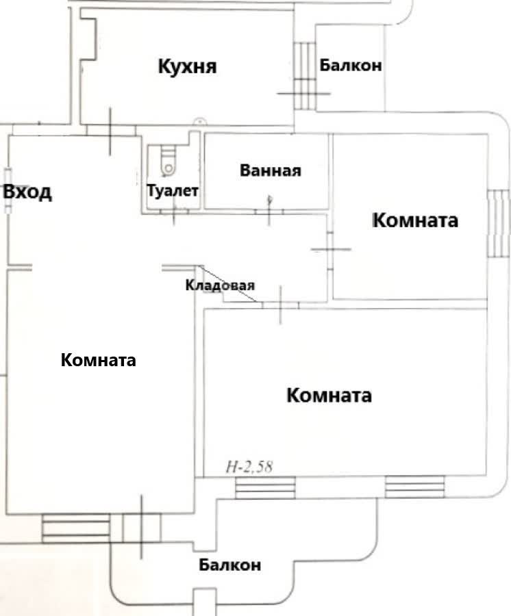 Продажа 3-комнатной квартиры, Южно-Сахалинск, Сахалинская область,  Южно-Сахалинск