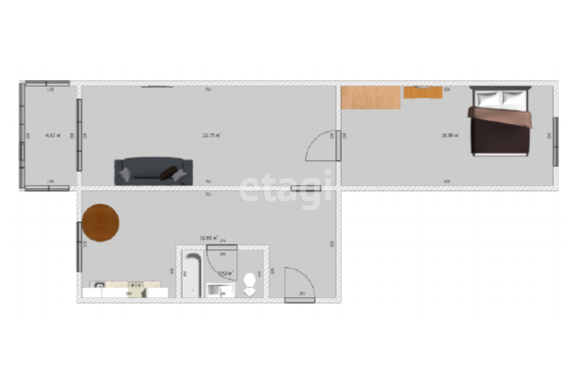 Продажа 2-комнатной квартиры, Южно-Сахалинск, Сахалинская область,  Южно-Сахалинск