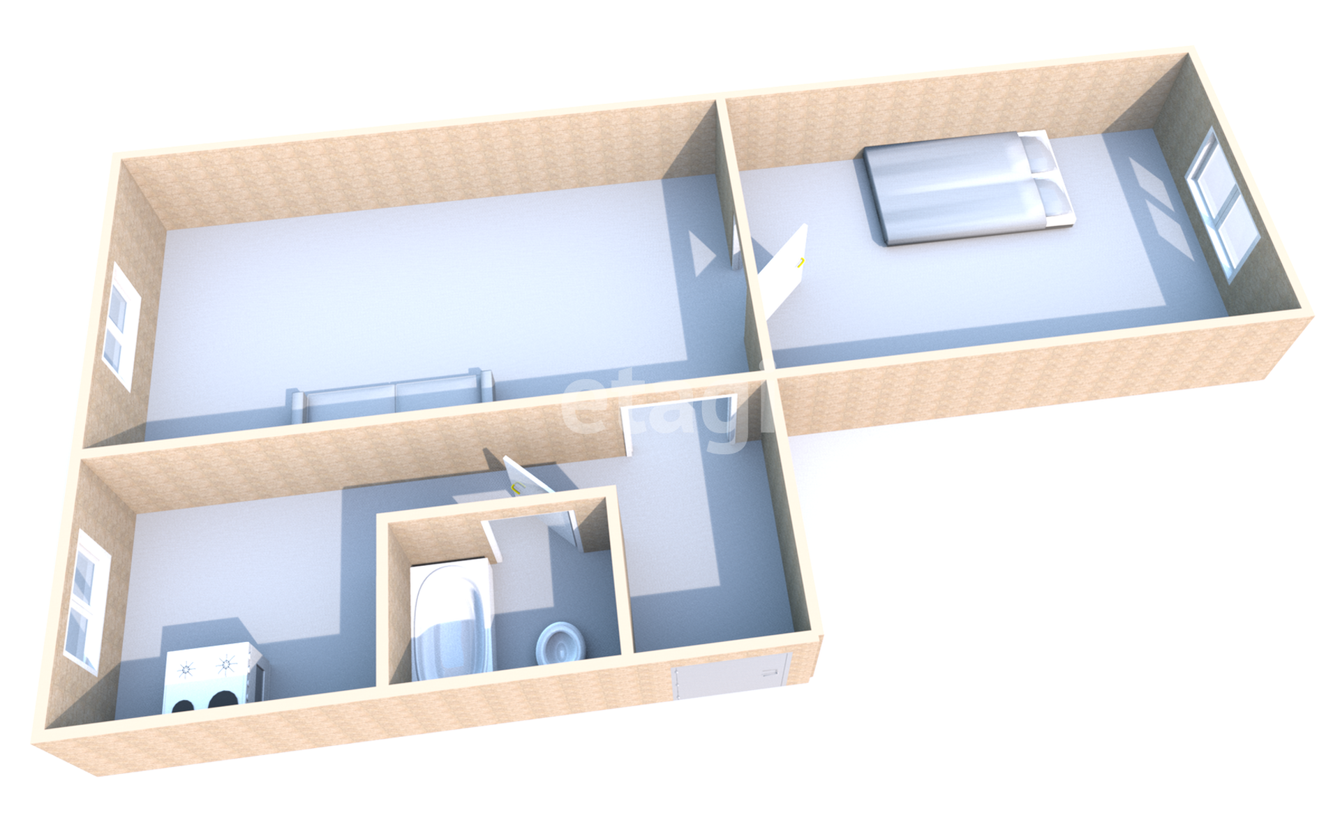 Продажа 2-комнатной квартиры, Южно-Сахалинск, Сахалинская область,  Южно-Сахалинск