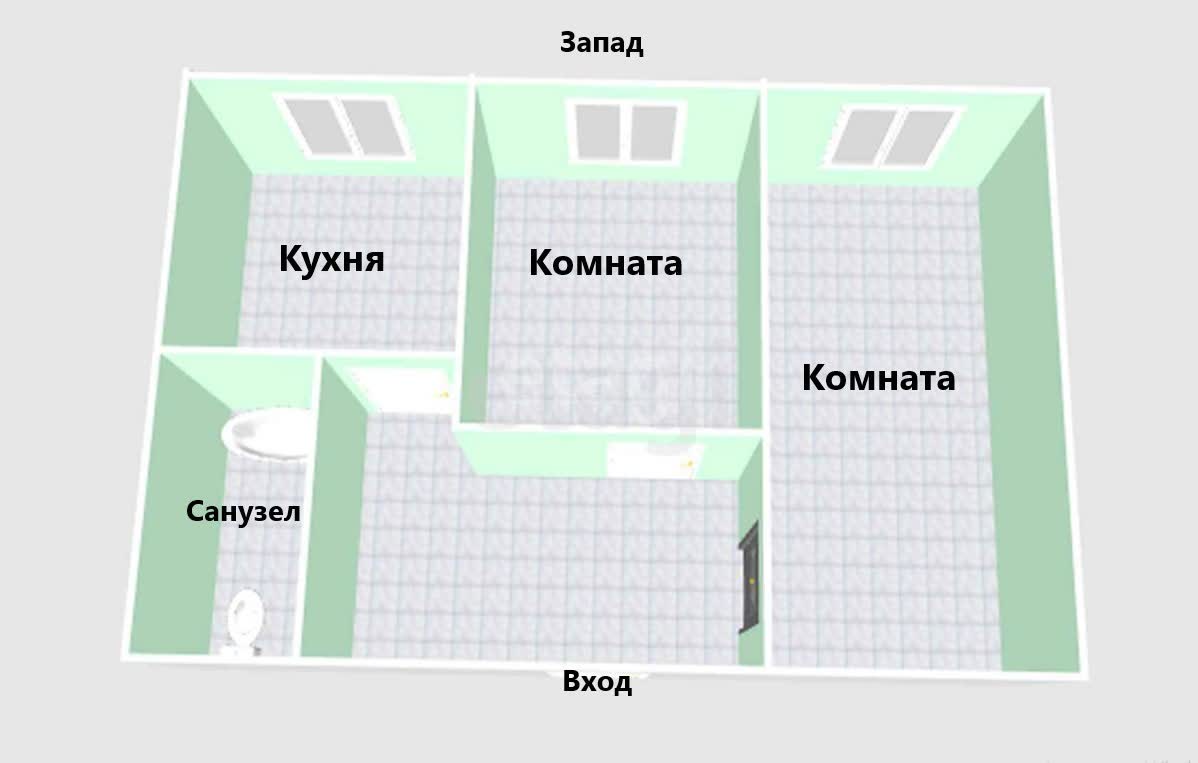 Продажа 2-комнатной квартиры, Южно-Сахалинск, Сахалинская область,  Южно-Сахалинск