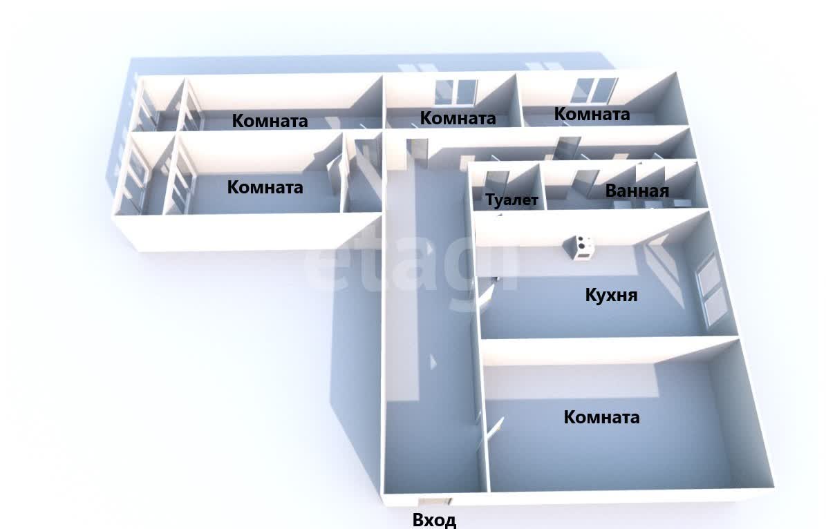 Продажа 5-комнатной квартиры, Южно-Сахалинск, Сахалинская область,  Южно-Сахалинск