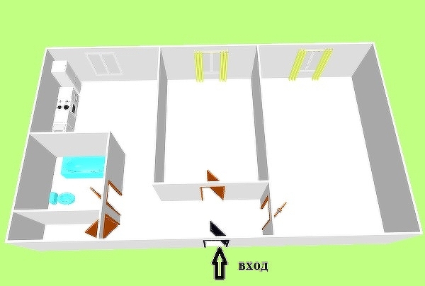 Продажа 2-комнатной квартиры, Южно-Сахалинск, Сахалинская область,  Южно-Сахалинск