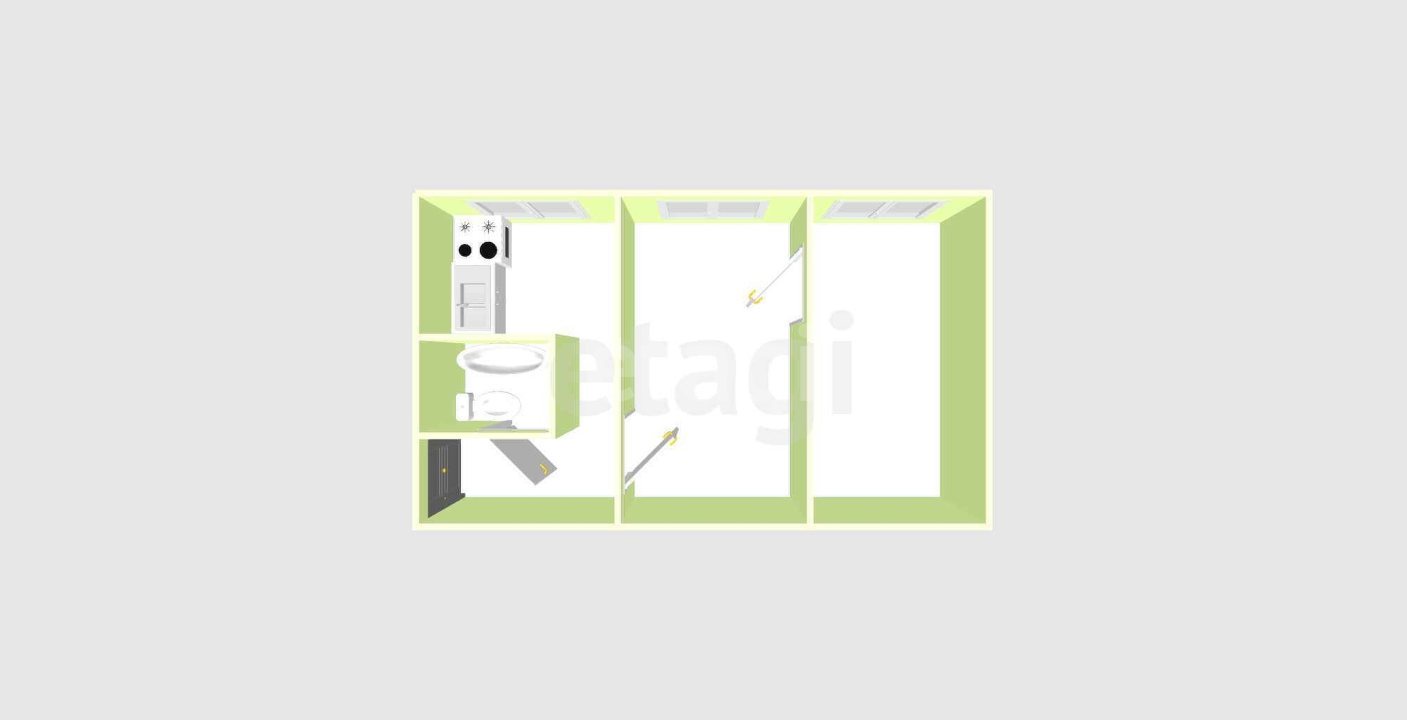 Продажа 2-комнатной квартиры, Южно-Сахалинск, Сахалинская область,  Южно-Сахалинск