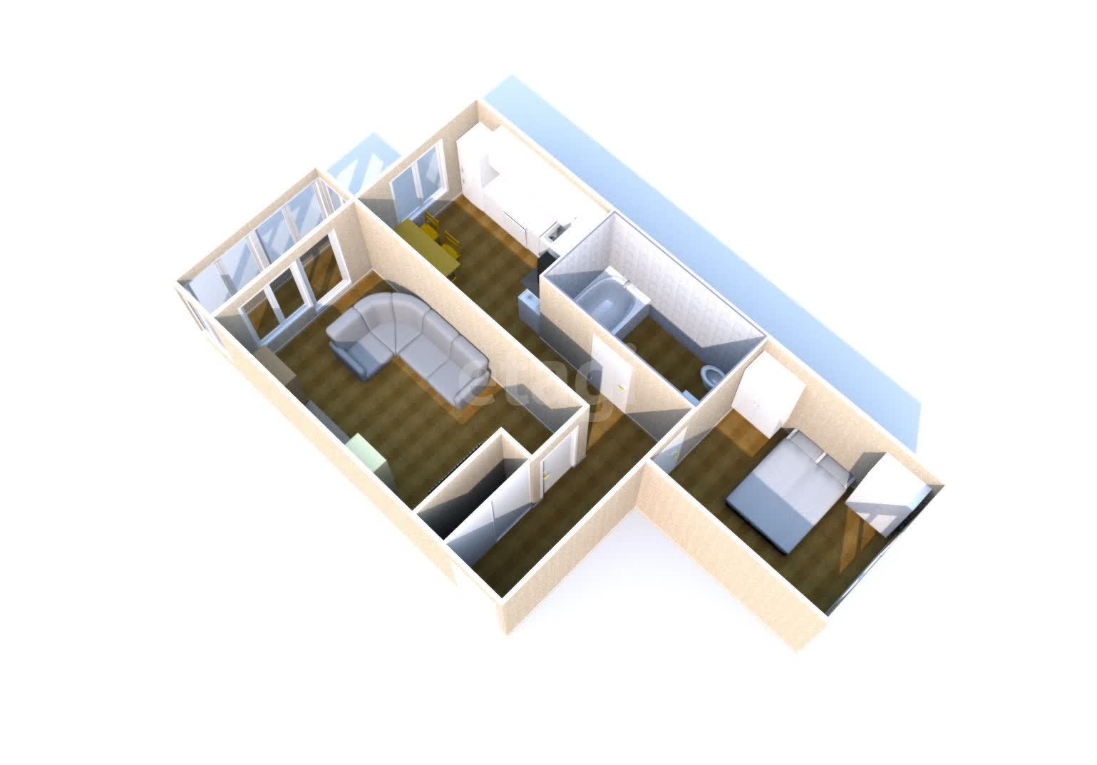 Продажа 2-комнатной квартиры, Южно-Сахалинск, Сахалинская область,  Южно-Сахалинск