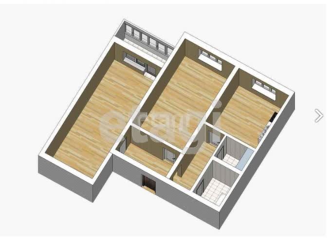 Продажа 2-комнатной квартиры, Южно-Сахалинск, Сахалинская область,  Южно-Сахалинск