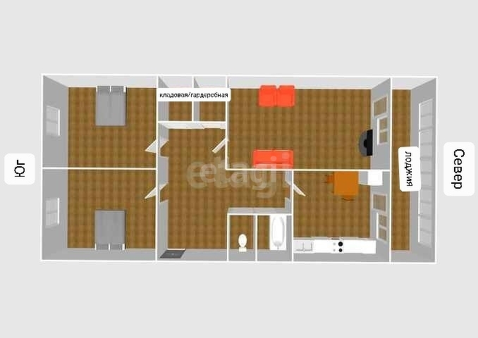 Продажа 3-комнатной квартиры, Южно-Сахалинск, Сахалинская область,  Южно-Сахалинск