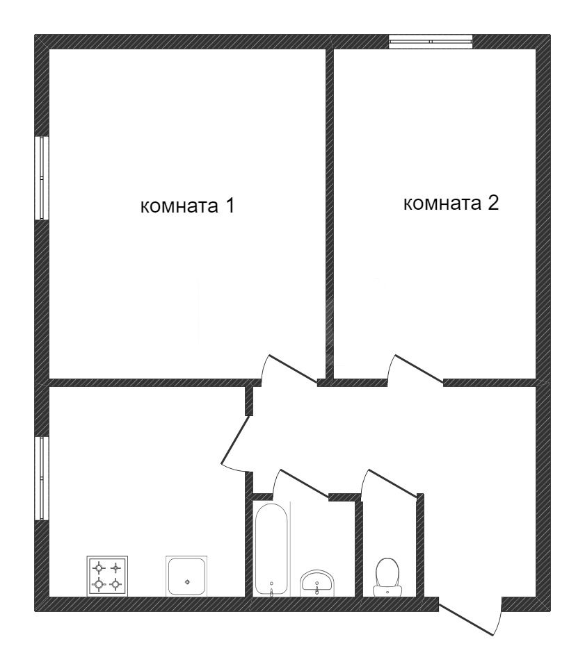 Продажа 2-комнатной квартиры, Заводоуковск, Нохрина,  27