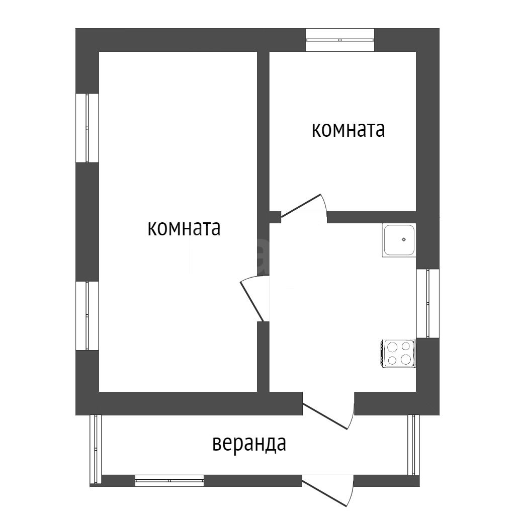 Продажа дома, 50м <sup>2</sup>, 15 сот., Заводоуковск, Лебедевка п, Набережная