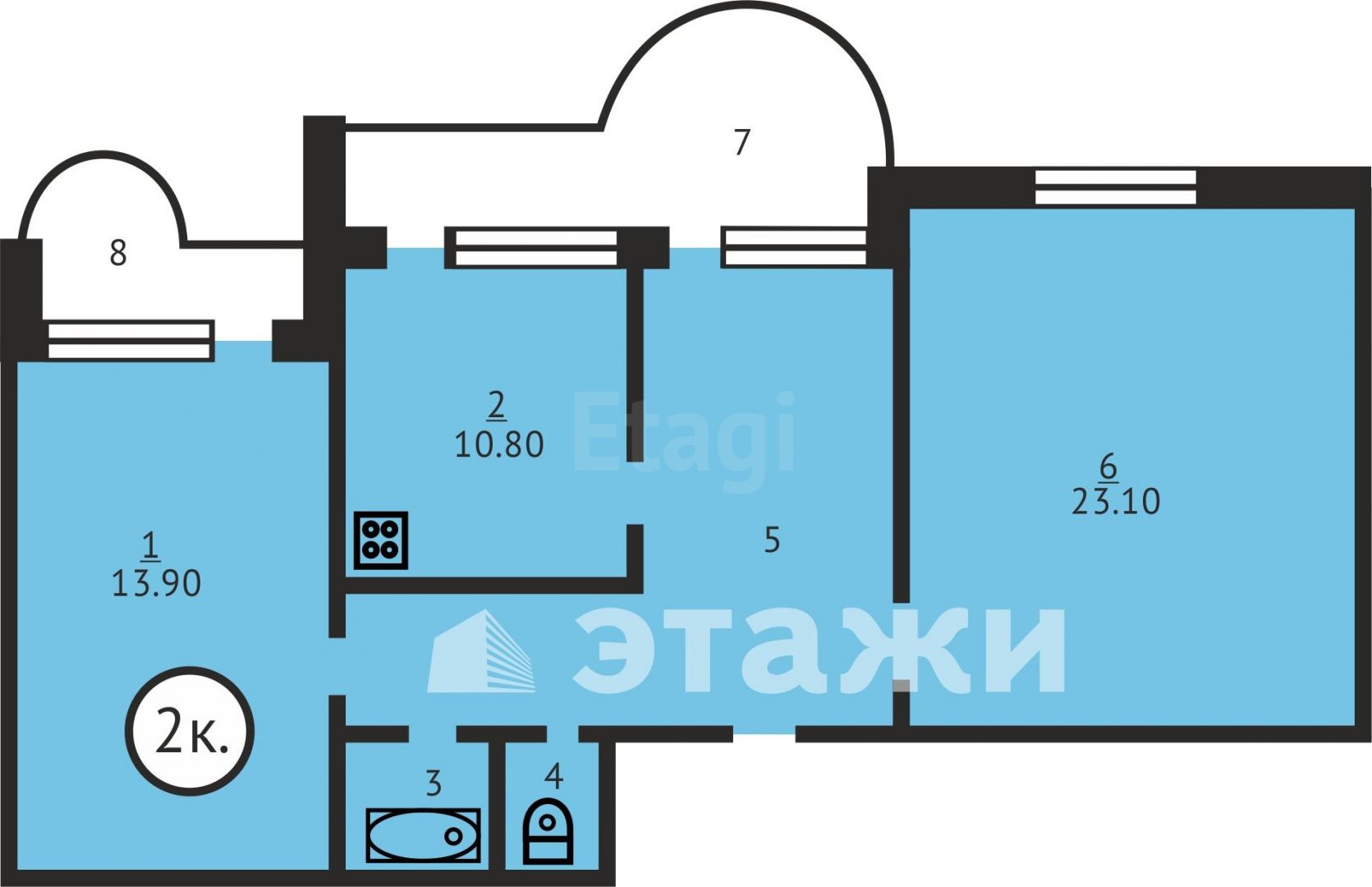 Продажа 2-комнатной квартиры, Саратов, Саратовская область,  Энгельс