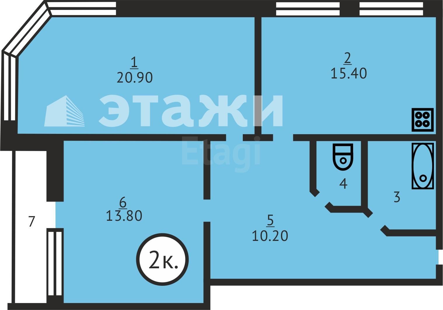 Продажа 2-комнатной квартиры, Саратов, Саратовская область,  Саратов