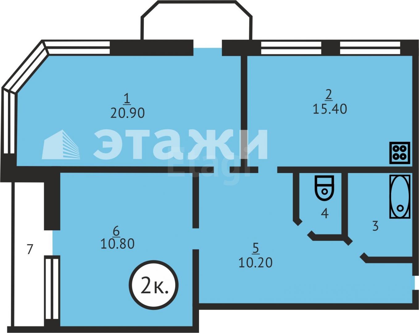 Продажа 2-комнатной квартиры, Саратов, Саратовская область,  Саратов