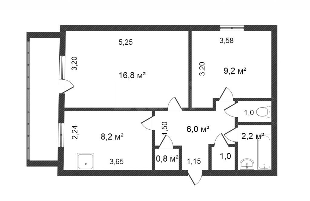 Продажа 2-комнатной квартиры, Заводоуковск, Школьная,  18