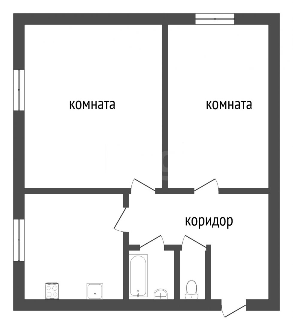 Продажа 2-комнатной квартиры, Заводоуковск, Нохрина,  27