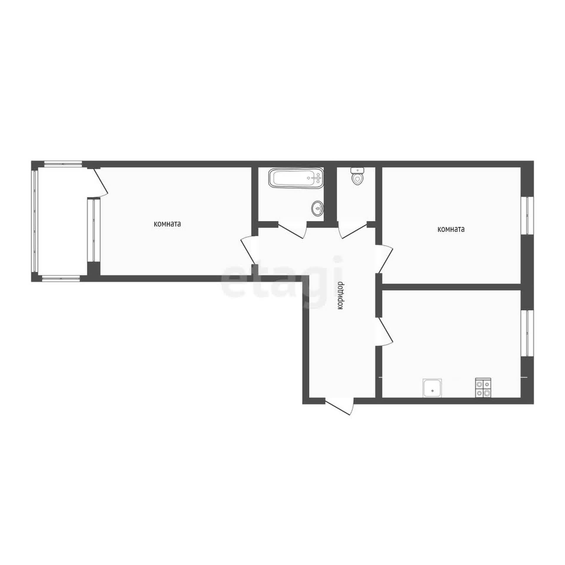 Продажа 2-комнатной квартиры, Улан-Удэ, Республика Бурятия,  Улан-Удэ