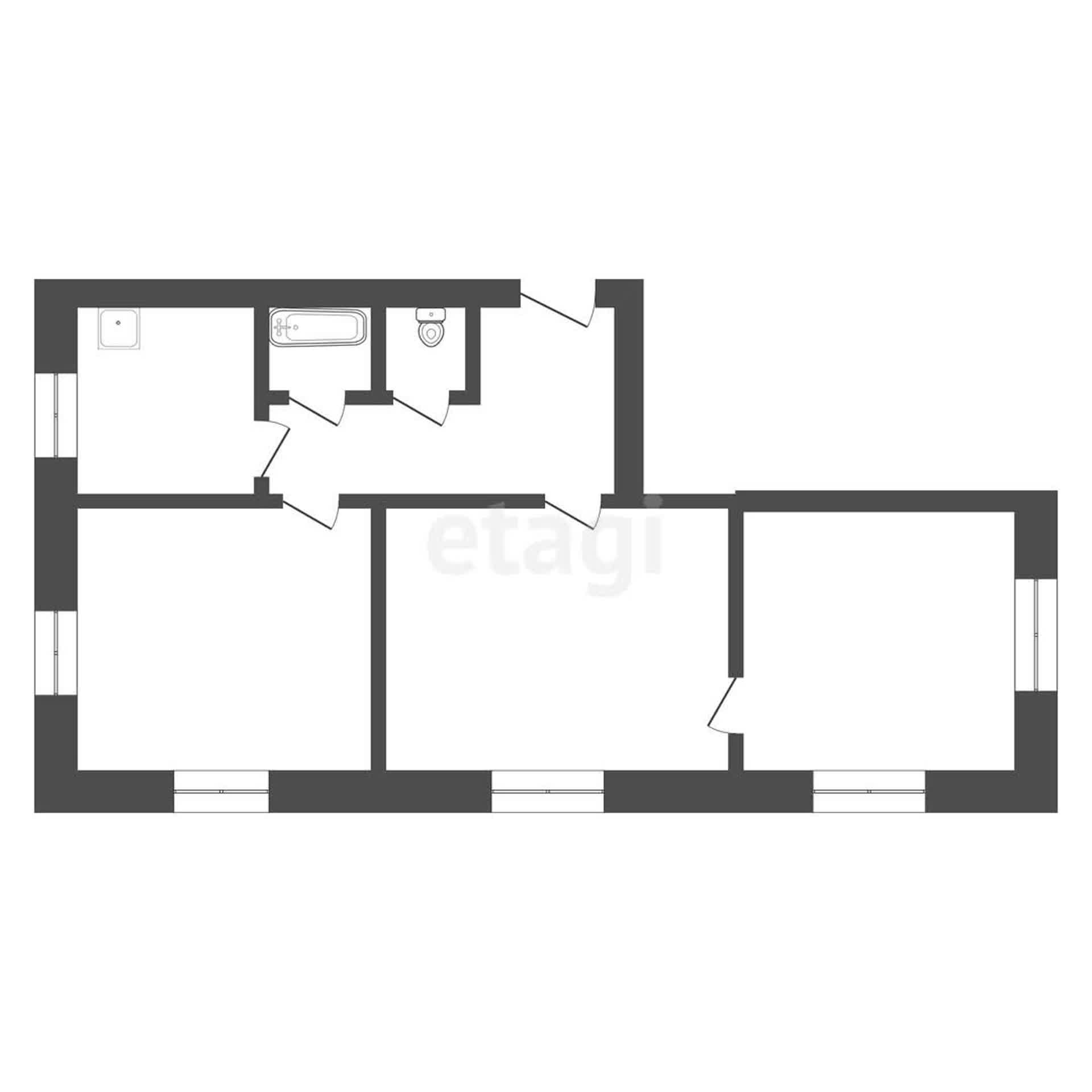 Продажа 3-комнатной квартиры, Улан-Удэ, Республика Бурятия,  Улан-Удэ
