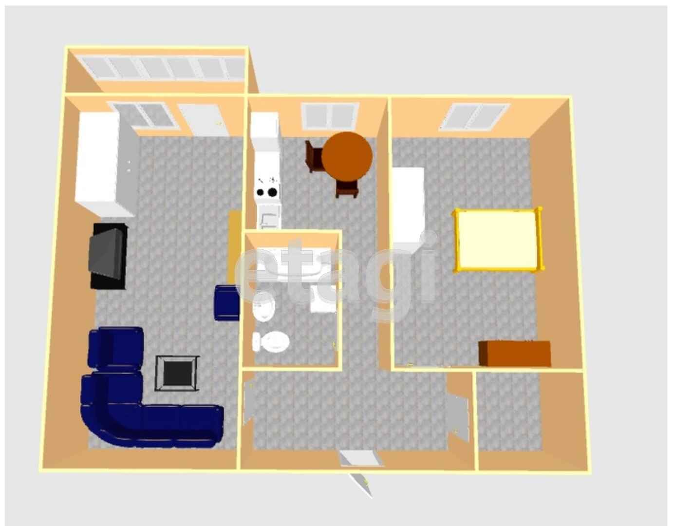 Продажа 2-комнатной квартиры, Южно-Сахалинск, Сахалинская область,  Южно-Сахалинск