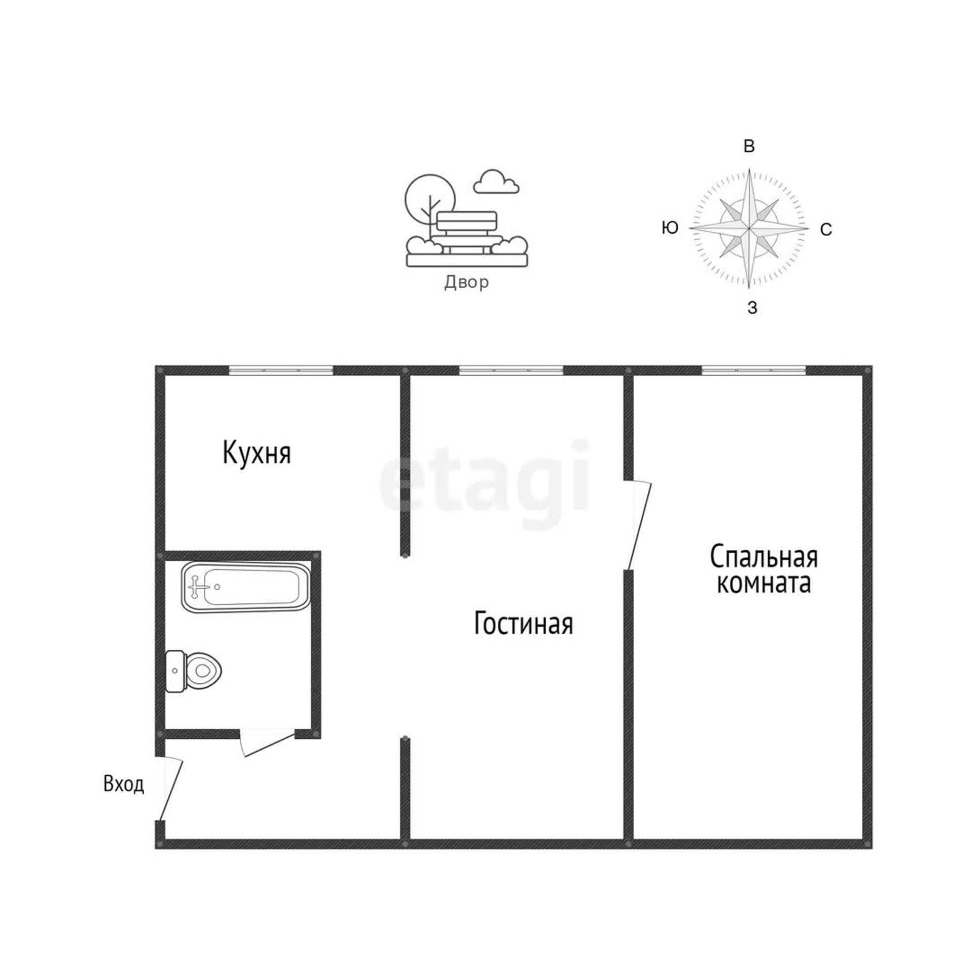 Продажа 2-комнатной квартиры, Южно-Сахалинск, Сахалинская область,  Южно-Сахалинск