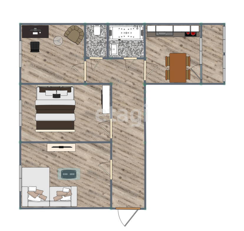 Продажа 3-комнатной квартиры, Южно-Сахалинск, Сахалинская область,  Южно-Сахалинск