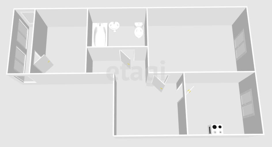 Продажа 2-комнатной квартиры, Южно-Сахалинск, Сахалинская область,  Южно-Сахалинск