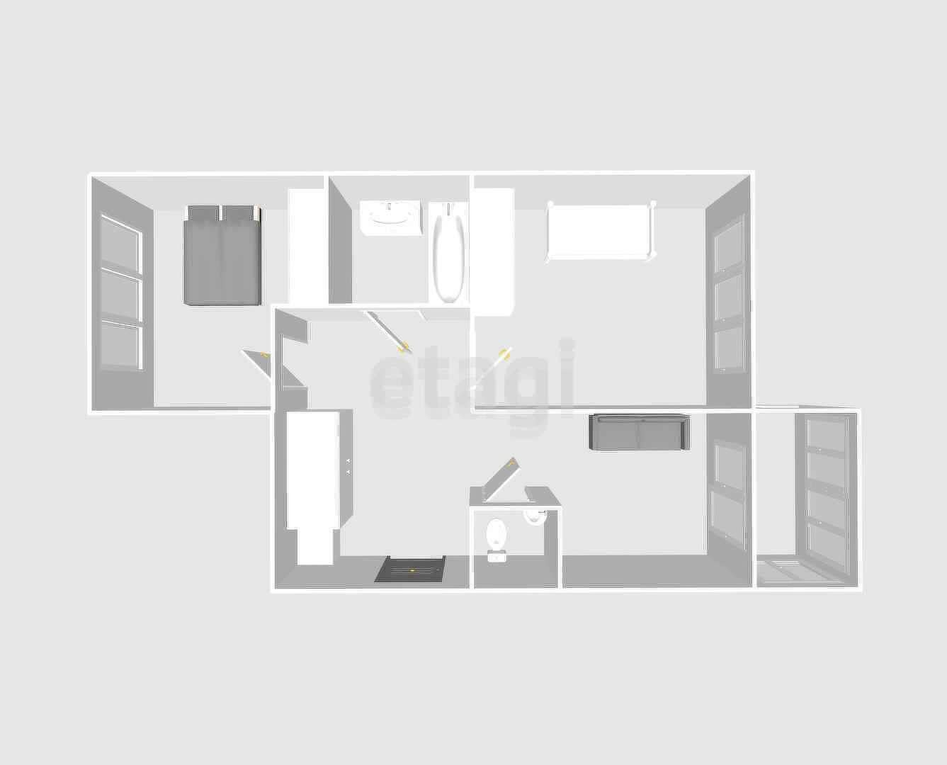 Продажа 2-комнатной квартиры, Южно-Сахалинск, Сахалинская область,  Южно-Сахалинск
